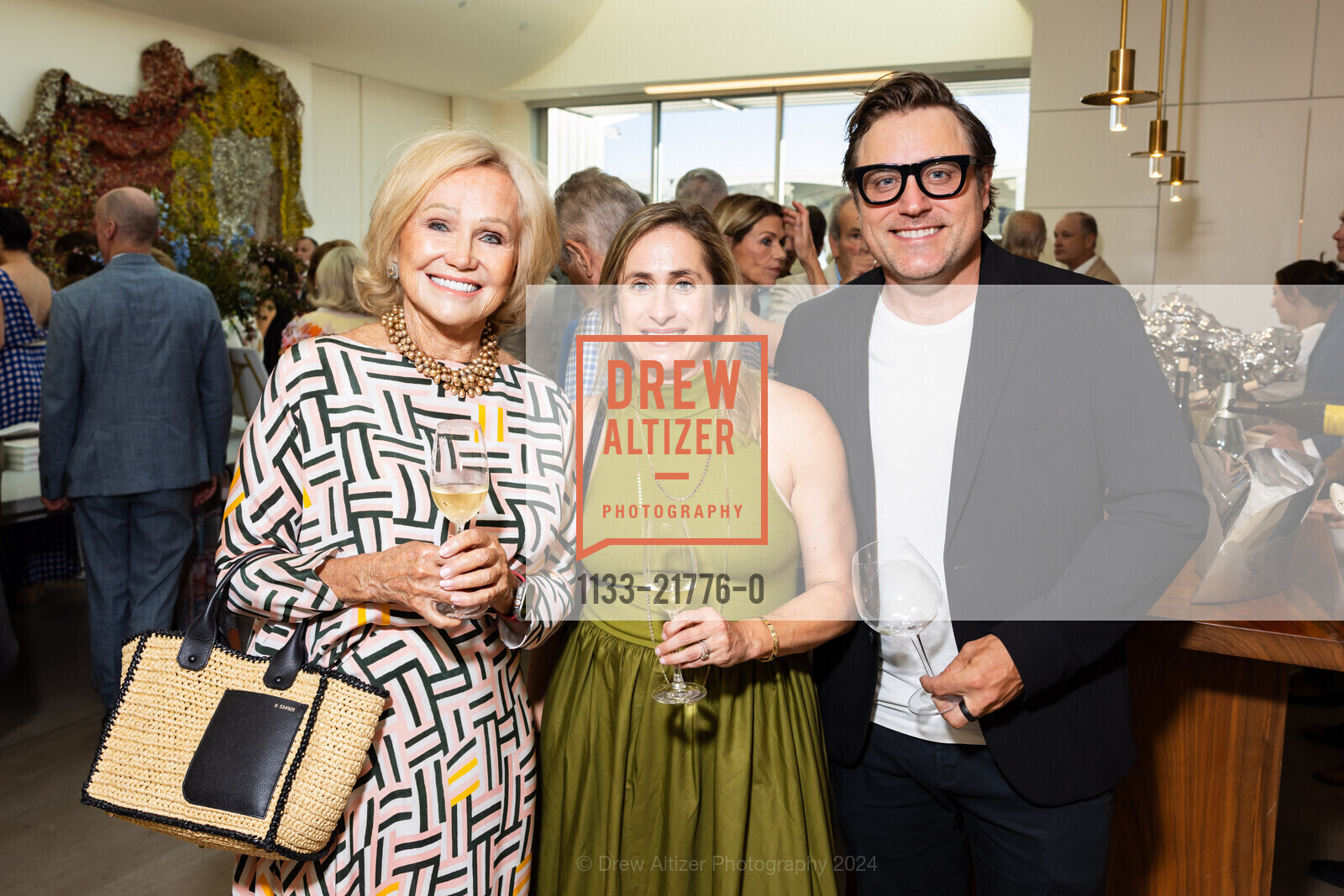 Kathryn Hall, Remi Cohen, JJ Nab, Founders' Dinner for Festival Napa Valley 2024, The Donum Estate. 24500 Ramal Rd, Sonoma, CA 95476 US, July 12th, 2024, Photo #1133-21776-0 Kathryn Hall, Remi Cohen, JJ Nab, Photo #1133-21776-0