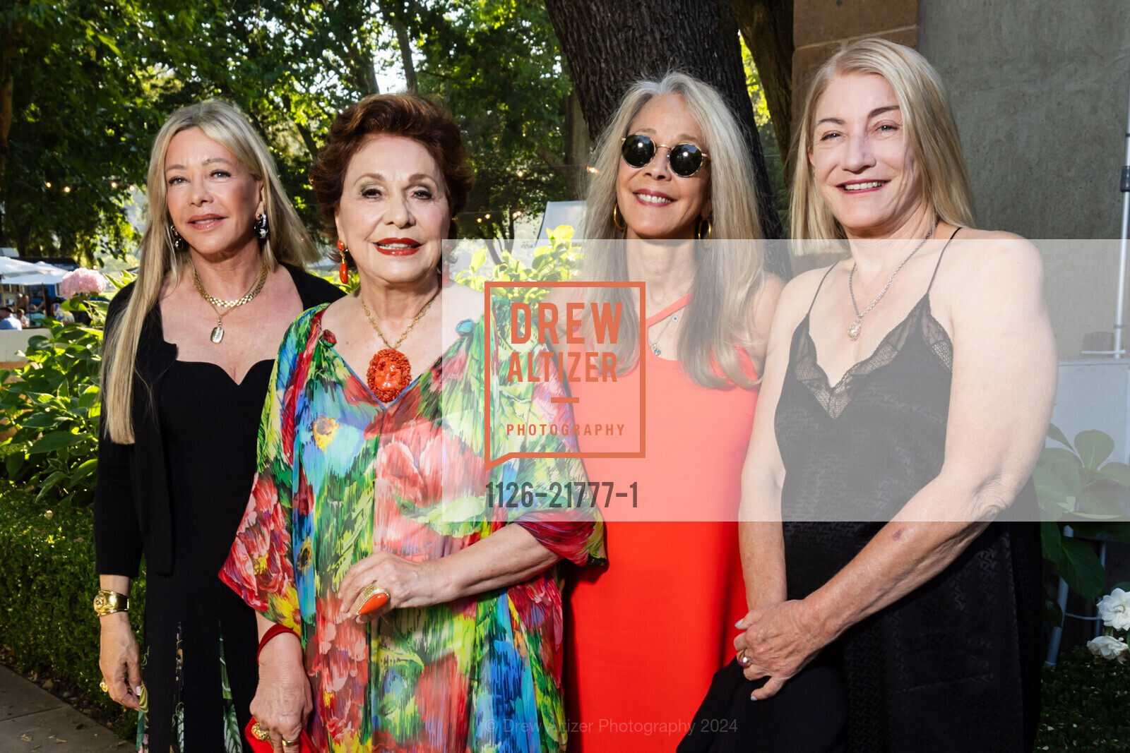 Lauren King, Maria Manetti Shrem, Jay Browne, Suzanne Deal Booth, Opening Night with Festival Orchestra Napa at Charles Krug for Festival Napa Valley 2024, Charles Krug. 2800 Main St, St Helena, CA 94574 US, July 13th, 2024, Photo #1126-21777-1 Lauren King, Maria Manetti Shrem, Jay Browne, Suzanne Deal Booth, Photo #1126-21777-1