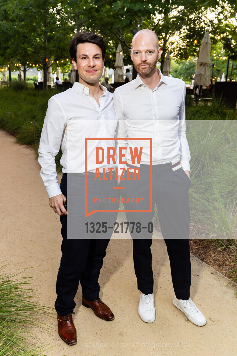 Furio Rinaldi, Guillaume Kientz, Patron Dinner at HALL St. Helena for Festival Napa Valley 2024, HALL Wines St. Helena. 401 St Helena Hwy, St Helena, CA 94574 US, July 12th, 2024, Photo #1325-21778-0 Furio Rinaldi, Guillaume Kientz, Photo #1325-21778-0