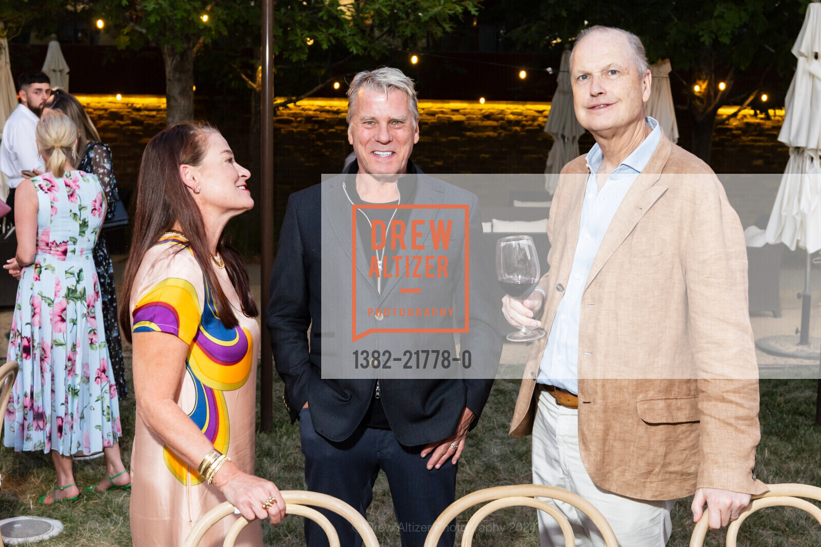 Claire Stull, Steve Stull, Patron Dinner at HALL St. Helena for Festival Napa Valley 2024, HALL Wines St. Helena. 401 St Helena Hwy, St Helena, CA 94574 US, July 12th, 2024, Photo #1382-21778-0 Claire Stull, Steve Stull, Photo #1382-21778-0