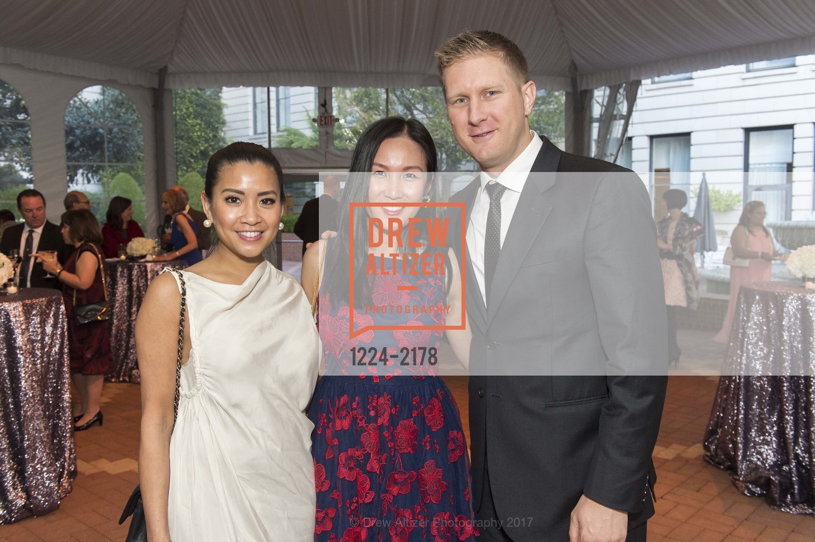 Lillian Phan, Sharon Lai, William Frymann, Junior League of San Francisco's 12th Annual Women at the Center Honors Celebration, Ritz. 600 Stockton St. San Francisco, United States, May 12th, 2017, Photo #1224-2178 Lillian Phan, Sharon Lai, William Frymann, Photo #1224-2178
