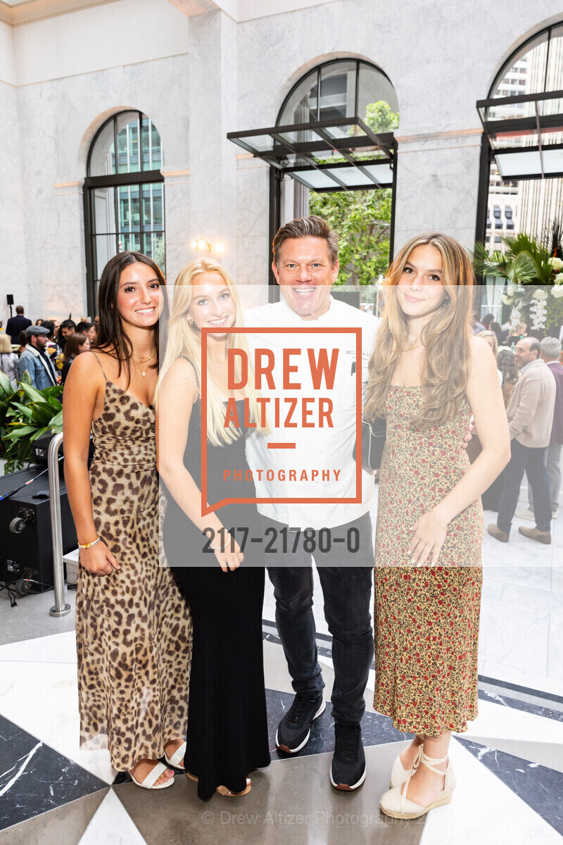 Margot Reeder, Lane Davis, Tyler Florence, Dorothy Florence, San Francisco Magazine's 2024 BEST OF THE BAY List Celebration, Conservatory at One Sansome. One Sansome St, San Francisco, CA 94104, United States, July 13th, 2024, Photo #2117-21780-0 Margot Reeder, Lane Davis, Tyler Florence, Dorothy Florence, Photo #2117-21780-0