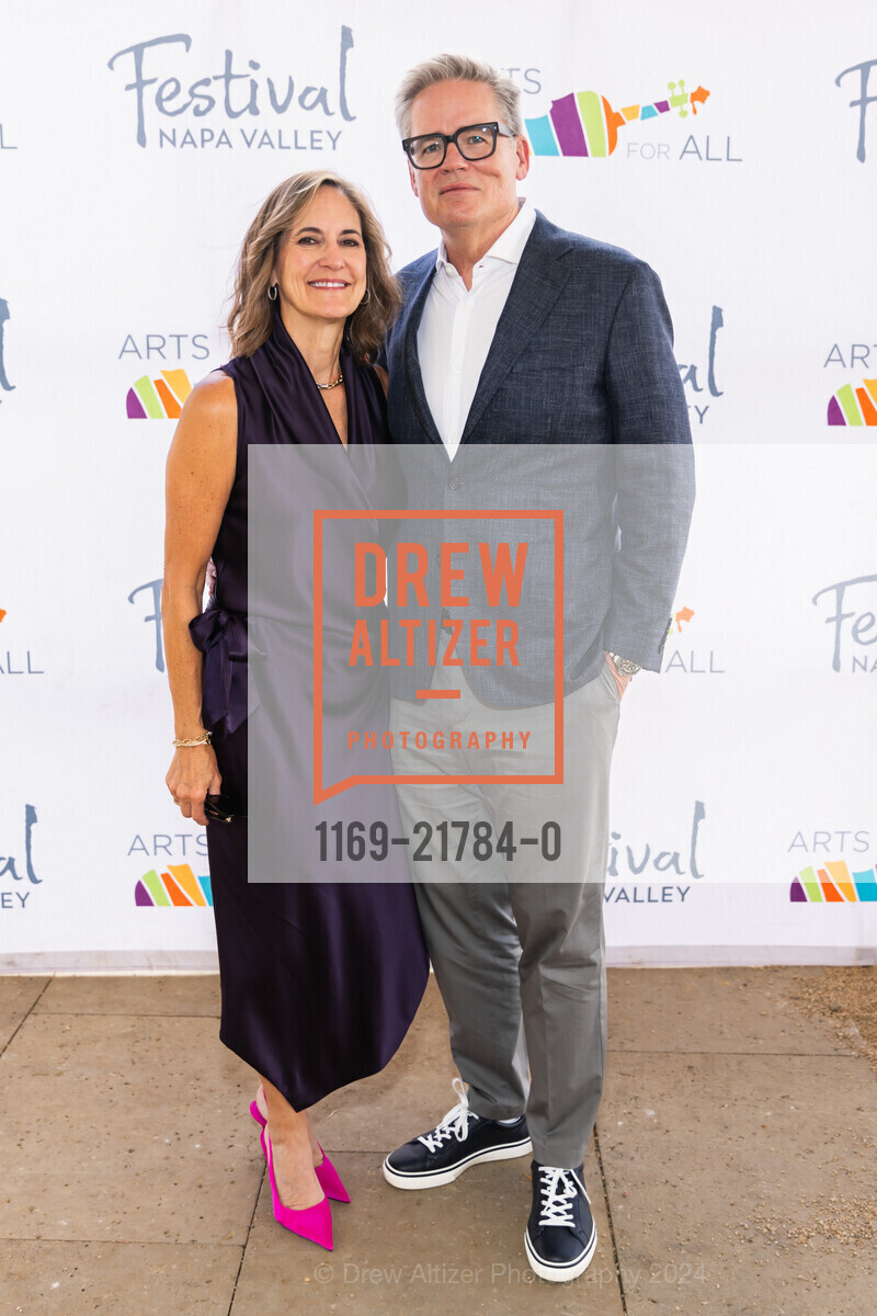 Shari Fleming, John Fleming, Arts for All Gala 2024 with Festival Napa Valley 2024, Nickel & Nickel. 8164 St Helena Hwy, Oakville, CA 94562 US, July 15th, 2024, Photo #1169-21784-0 Shari Fleming, John Fleming, Photo #1169-21784-0