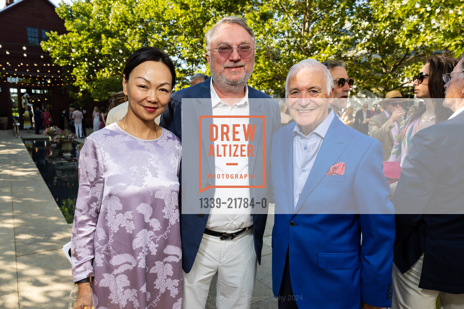Mei Warburg, Allan Warburg, Antonio Castellucci, Arts for All Gala 2024 with Festival Napa Valley 2024, Nickel & Nickel. 8164 St Helena Hwy, Oakville, CA 94562 US, July 15th, 2024, Photo #1339-21784-0 Mei Warburg, Allan Warburg, Antonio Castellucci, Photo #1339-21784-0