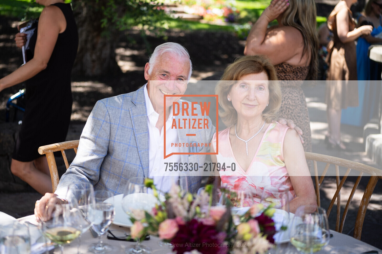 Antonio Castellucci, Rita Castellucci, Vintner's Luncheon with Pomaletto for Festival Napa Valley 2024, Far Niente Winery. 1350 Acacia Dr, July 20th, 2024, Photo #7556330-21794-0 Antonio Castellucci, Rita Castellucci, Photo #7556330-21794-0