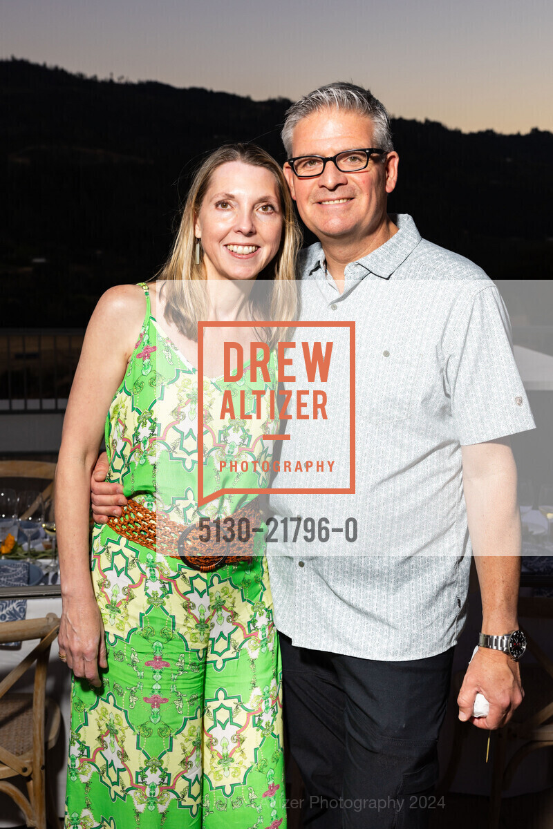 Andrea Clarke, JC Buller, Patron Dinner at Sterling Vineyards for Festival Napa Valley 2024, Castello di Amorosa. 4045 St Helena Hwy, Calistoga, CA 94515 US, July 19th, 2024, Photo #5130-21796-0 Andrea Clarke, JC Buller, Photo #5130-21796-0
