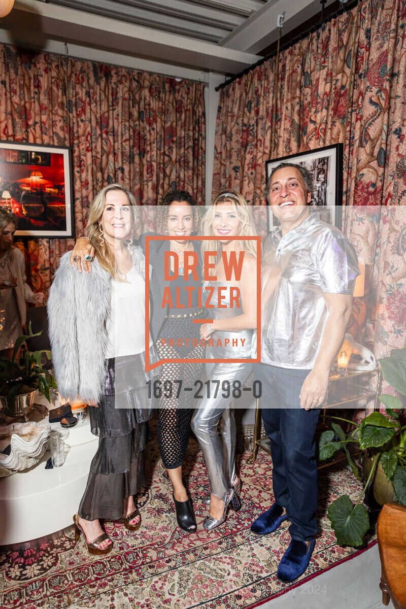 Christine Jaeger, Lauren Harwell Godfrey, Hani Kashef, Alex Kashef, The Caviar Co. Celebration of National Caviar Day 2024, Saint Joseph's Arts Society. 1401 Howard Street, July 20th, 2024, Photo #1697-21798-0 Christine Jaeger, Lauren Harwell Godfrey, Hani Kashef, Alex Kashef, Photo #1697-21798-0