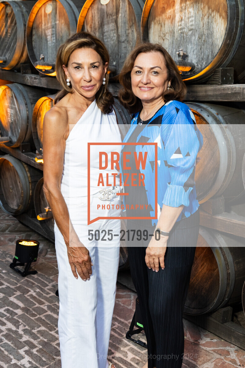 Afie Royo, Edna Galo, Patron Dinner at Castello di Amorosa for Festival Napa Valley 2024, Charles Krug. 2800 Main St, St Helena, CA 94574 US, July 19th, 2024, Photo #5025-21799-0 Afie Royo, Edna Galo, Photo #5025-21799-0