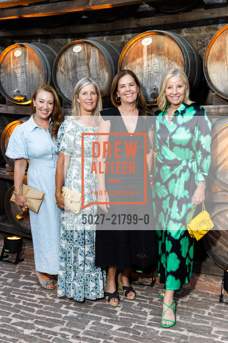 Schuyler Hudak Prionas, Jane Inch, Lucy Craig, Kathleen McIntosh, Patron Dinner at Castello di Amorosa for Festival Napa Valley 2024, Charles Krug. 2800 Main St, St Helena, CA 94574 US, July 19th, 2024, Photo #5027-21799-0 Schuyler Hudak Prionas, Jane Inch, Lucy Craig, Kathleen McIntosh, Photo #5027-21799-0