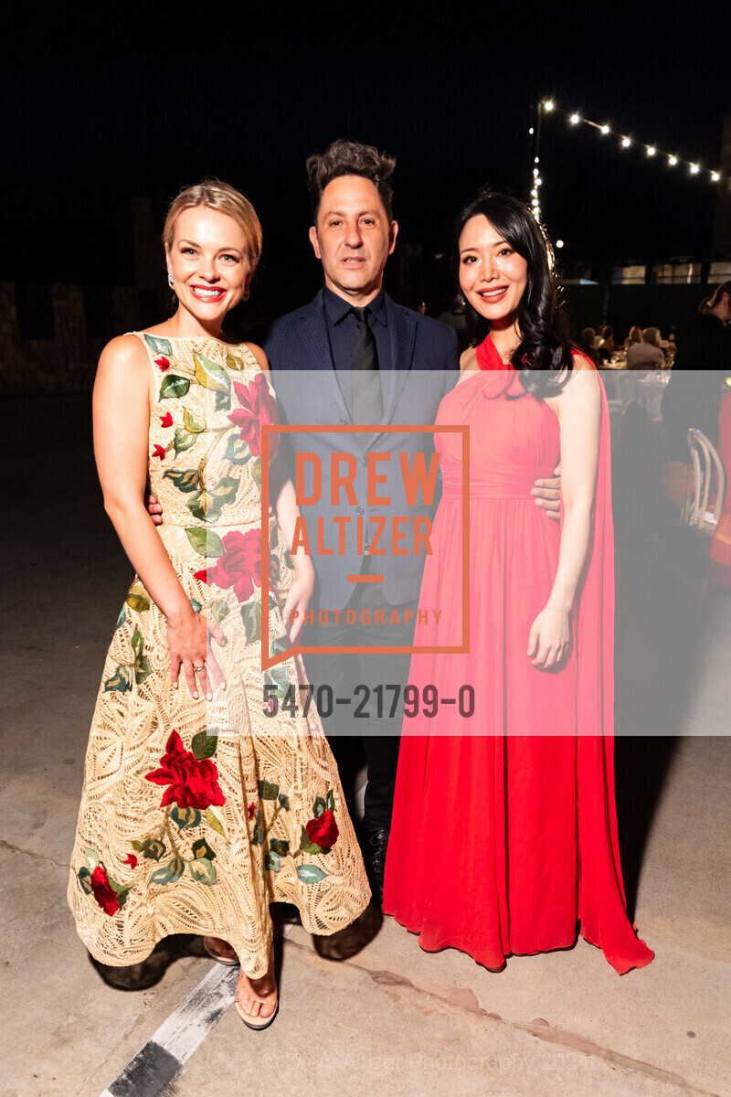 Christina Maxwell, Mauro Aprile Zanetti, Rieko Tsuchida, Patron Dinner at Castello di Amorosa for Festival Napa Valley 2024, Charles Krug. 2800 Main St, St Helena, CA 94574 US, July 19th, 2024, Photo #5470-21799-0 Christina Maxwell, Mauro Aprile Zanetti, Rieko Tsuchida, Photo #5470-21799-0
