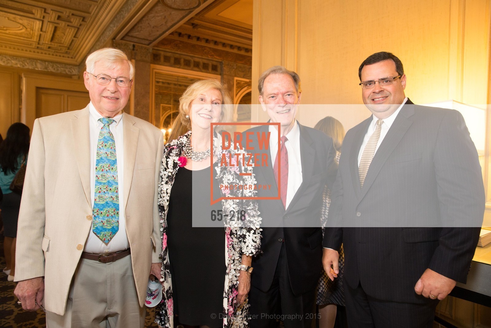 David Behlmer, Judith Heuser, Fred LaCosse, Brent Beagoet, Salvation Army Flower Power Luncheon, Sir Francis Drake Hotel. 450 Powell St, August 4th, 2015,Drew Altizer, Drew Altizer Photography, full-service agency, private events, San Francisco photographer, photographer california