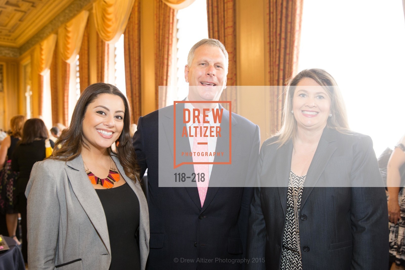 Katherine Lopez, Ernst Bauer, Katy Johnson, Salvation Army Flower Power Luncheon, Sir Francis Drake Hotel. 450 Powell St, August 4th, 2015,Drew Altizer, Drew Altizer Photography, full-service agency, private events, San Francisco photographer, photographer california