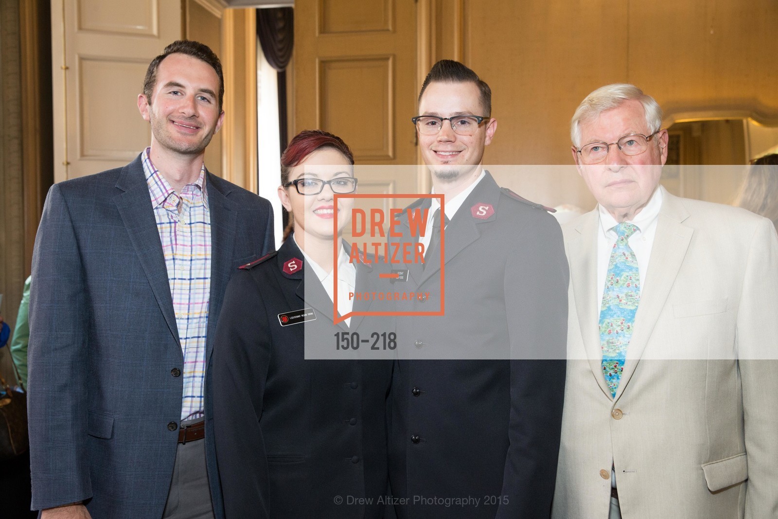Scott Tashjian, Megan Young, Judah Young, David Behlmer, Salvation Army Flower Power Luncheon, Sir Francis Drake Hotel. 450 Powell St, August 4th, 2015,Drew Altizer, Drew Altizer Photography, full-service agency, private events, San Francisco photographer, photographer california