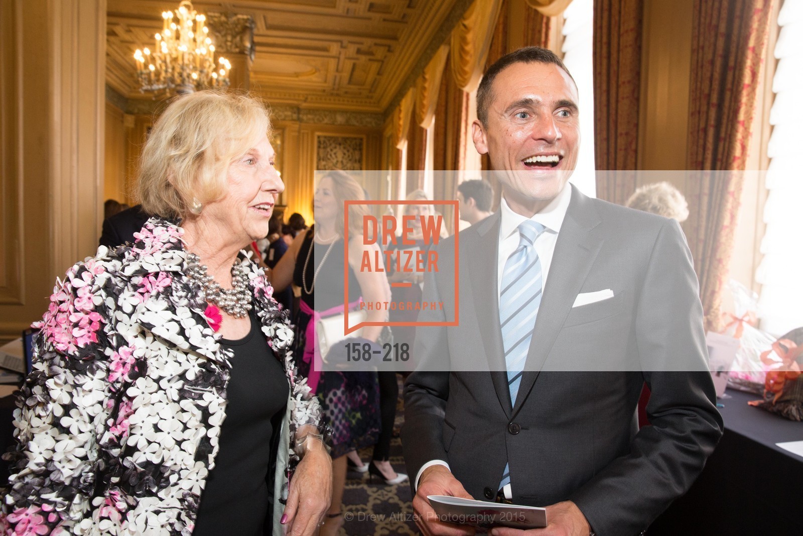 Judith Heuser, Jeff Garelick, Salvation Army Flower Power Luncheon, Sir Francis Drake Hotel. 450 Powell St, August 4th, 2015,Drew Altizer, Drew Altizer Photography, full-service agency, private events, San Francisco photographer, photographer california