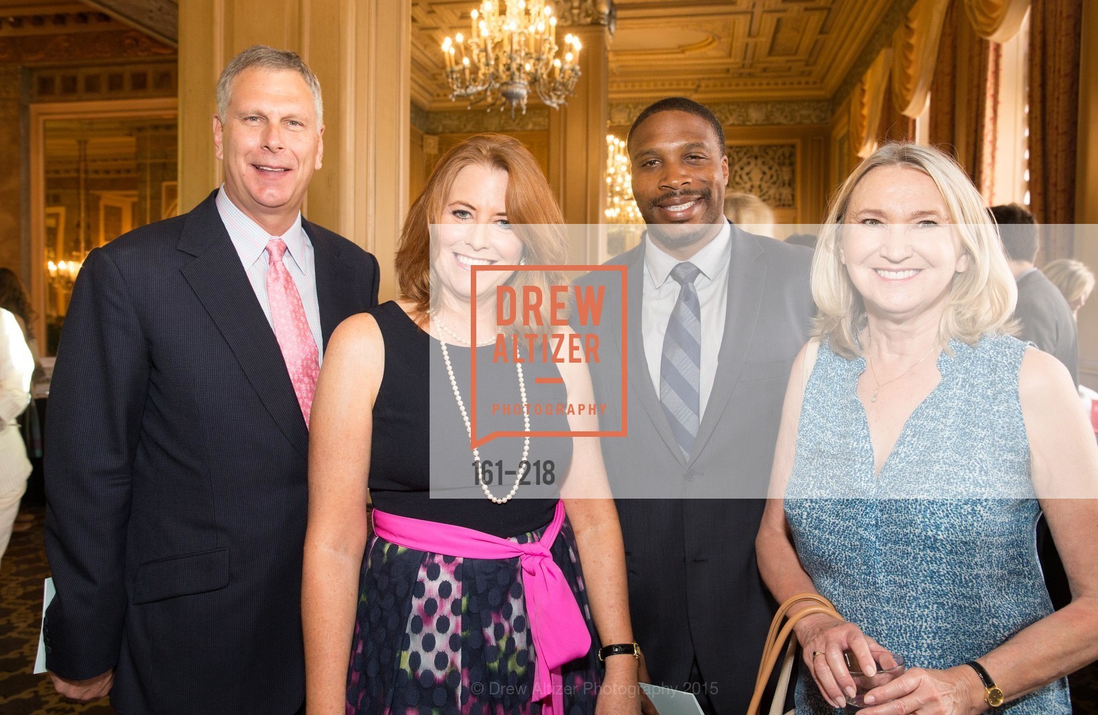 Ernst Bauer, Jeannine Vaughan, Derrick Brown, Salvation Army Flower Power Luncheon, Sir Francis Drake Hotel. 450 Powell St, August 4th, 2015,Drew Altizer, Drew Altizer Photography, full-service agency, private events, San Francisco photographer, photographer california
