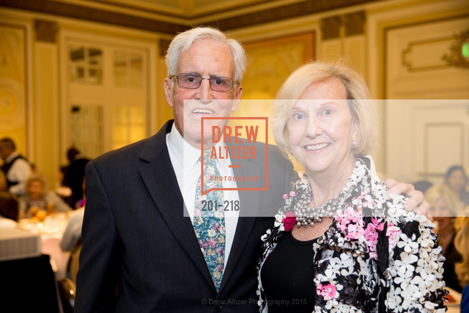 Fred Heuser, Judith Heuser, Salvation Army Flower Power Luncheon, Sir Francis Drake Hotel. 450 Powell St, August 4th, 2015,Drew Altizer, Drew Altizer Photography, full-service agency, private events, San Francisco photographer, photographer california
