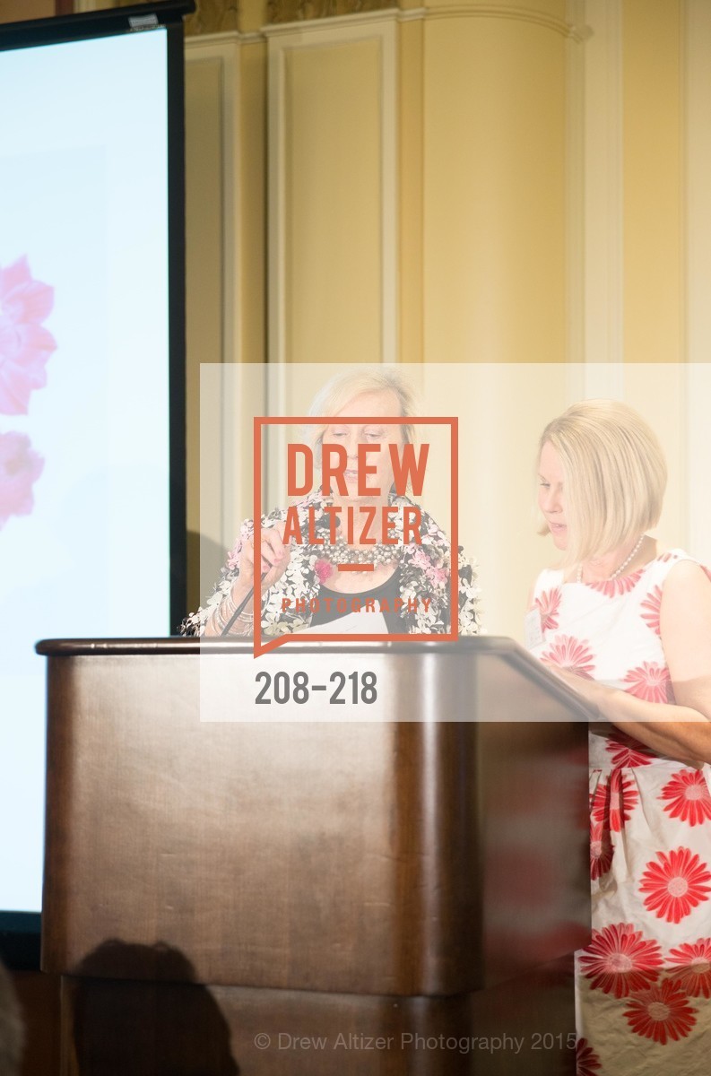Judith Heuser, Leslie Bauer, Salvation Army Flower Power Luncheon, Sir Francis Drake Hotel. 450 Powell St, August 4th, 2015,Drew Altizer, Drew Altizer Photography, full-service agency, private events, San Francisco photographer, photographer california