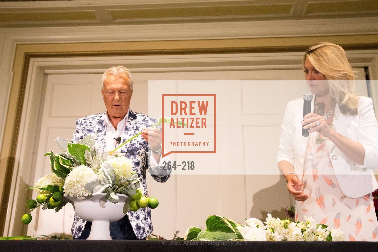 Ron Morgan, Juliet Goodrich, Salvation Army Flower Power Luncheon, Sir Francis Drake Hotel. 450 Powell St, August 4th, 2015,Drew Altizer, Drew Altizer Photography, full-service event agency, private events, San Francisco photographer, photographer California