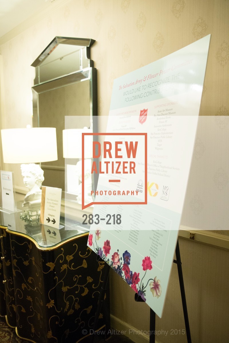Atmosphere, Salvation Army Flower Power Luncheon, Sir Francis Drake Hotel. 450 Powell St, August 4th, 2015,Drew Altizer, Drew Altizer Photography, full-service agency, private events, San Francisco photographer, photographer california