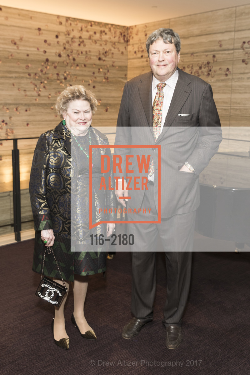 Cynthia Gunn, John Gunn, San Francisco Opera - President's Dinner 2017, St. Regis, Gallery Ballroom. 125 Third St. SF, California, May 10th, 2017, Photo #116-2180 Cynthia Gunn, John Gunn, Photo #116-2180