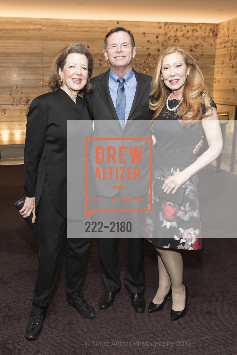 Linda Kemper, Mark Medearis, Teresa Medearis, San Francisco Opera - President's Dinner 2017, St. Regis, Gallery Ballroom. 125 Third St. SF, California, May 10th, 2017, Photo #222-2180 Linda Kemper, Mark Medearis, Teresa Medearis, Photo #222-2180