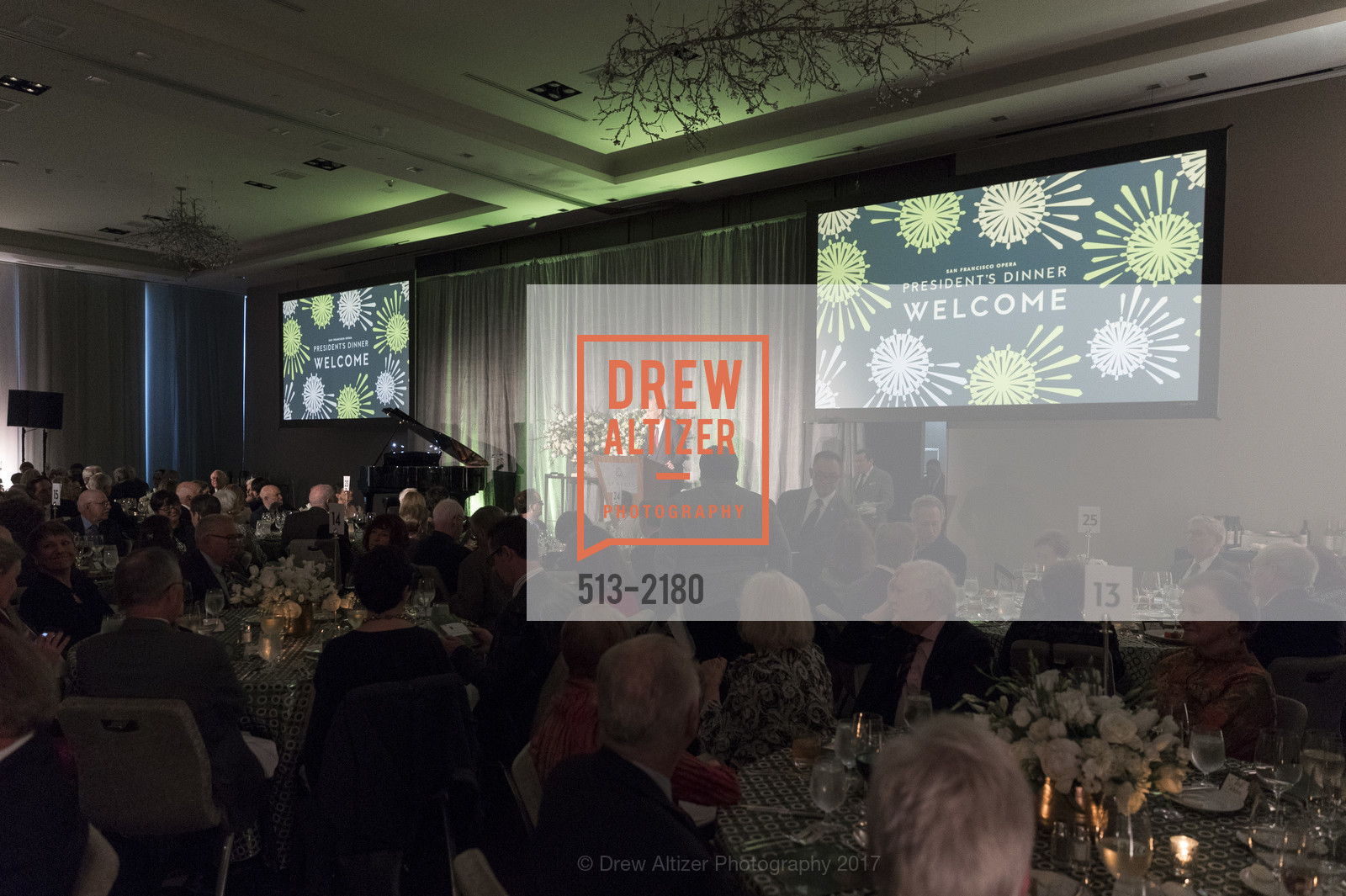 Atmosphere, San Francisco Opera - President's Dinner 2017, St. Regis, Gallery Ballroom. 125 Third St. SF, California, May 10th, 2017, Photo #513-2180 Atmosphere, Photo #513-2180