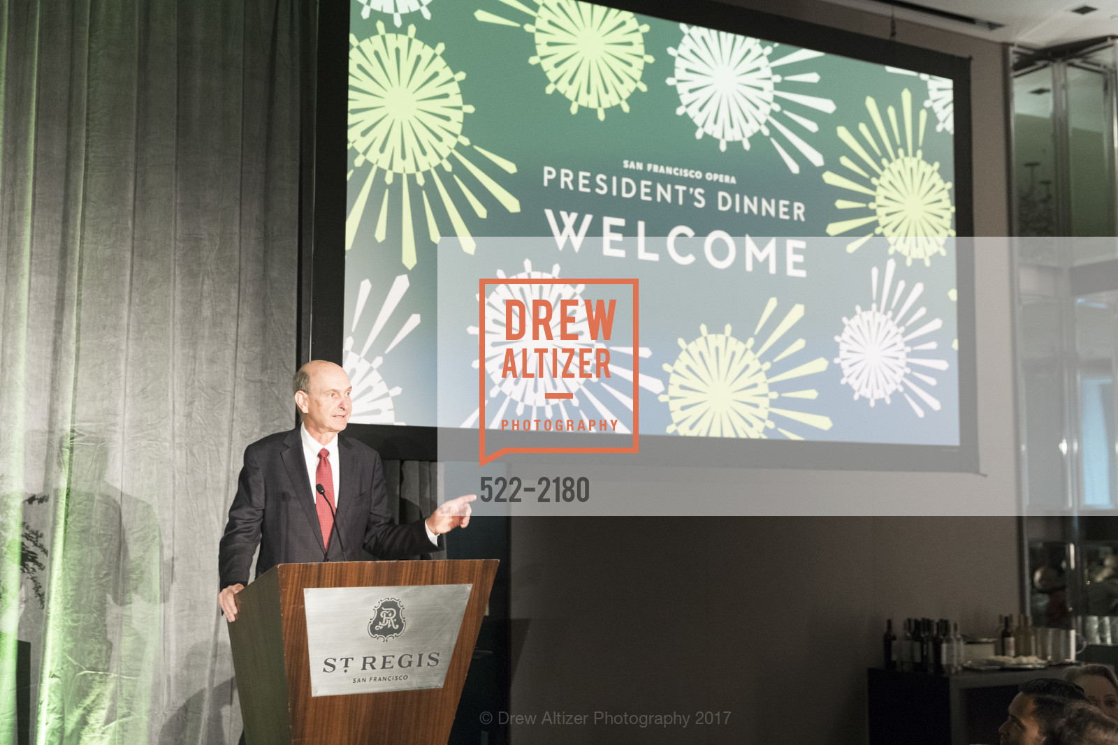 Keith Geeslin, San Francisco Opera - President's Dinner 2017, St. Regis, Gallery Ballroom. 125 Third St. SF, California, May 10th, 2017, Photo #522-2180 Keith Geeslin, Photo #522-2180