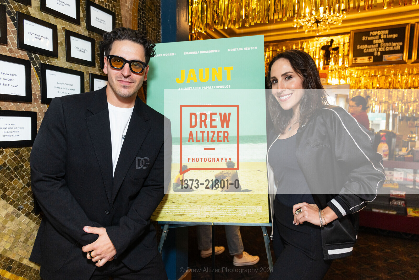 Alexi Papalexopoulos, Arianna Papalexopoulos, "Film Premier of JAUNT" at the Vogue Theater, The Vogue Theater. 3290 Sacramento St, July 13th, 2024, Photo #1373-21801-0 Alexi Papalexopoulos, Arianna Papalexopoulos, Photo #1373-21801-0