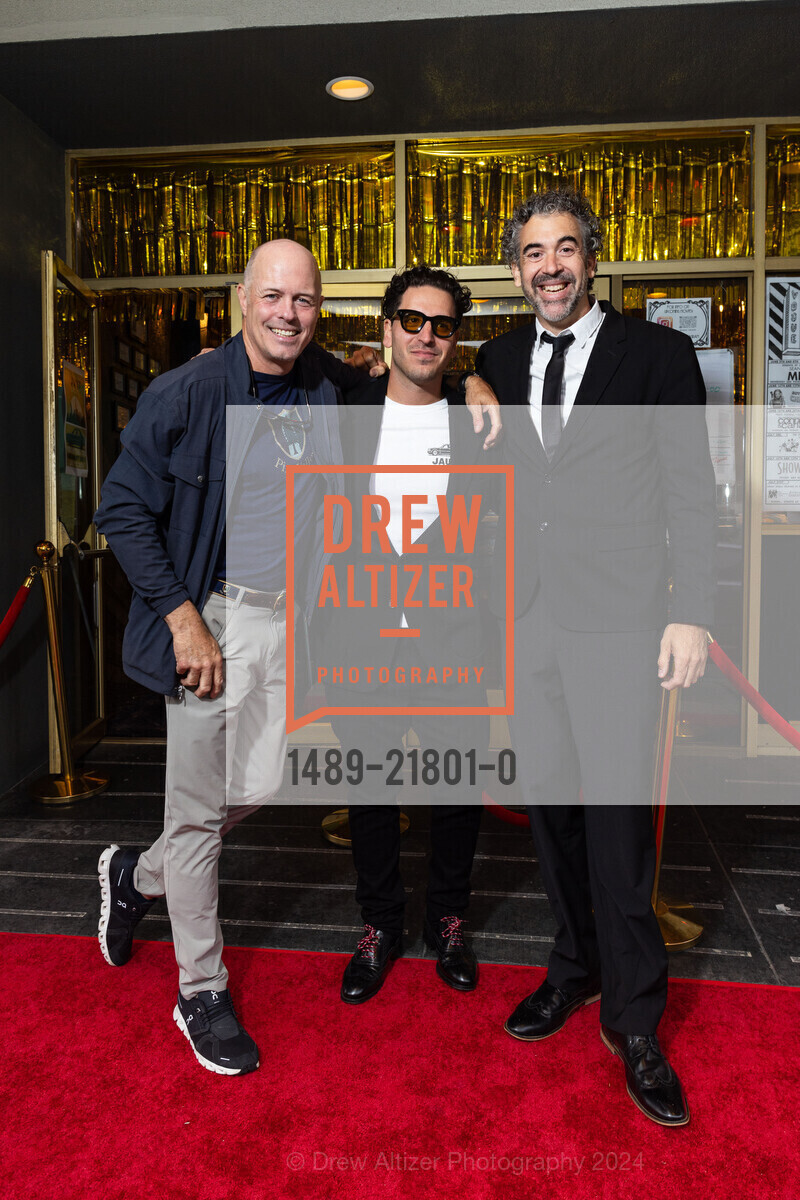 Geoff Callan, Alexi Papalexopoulos, Blake Worrell, "Film Premier of JAUNT" at the Vogue Theater, The Vogue Theater. 3290 Sacramento St, July 13th, 2024, Photo #1489-21801-0 Geoff Callan, Alexi Papalexopoulos, Blake Worrell, Photo #1489-21801-0