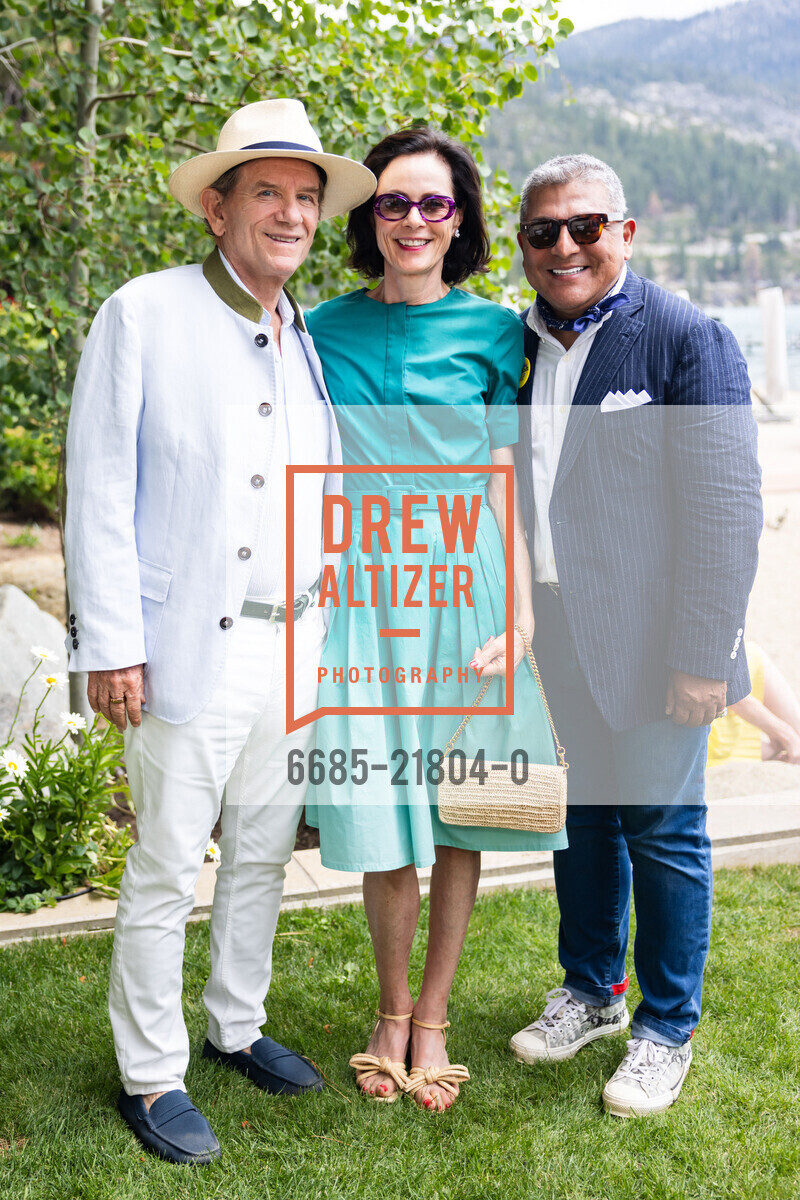 Joseph Tobin, Dede Tobin, Riccardo Benavides, Oscar de la Renta and Saks Fifth Avenue host Fashion Show benefitting The League to Save Lake Tahoe, Private Residence, August 4th, 2024, Photo #6685-21804-0 Joseph Tobin, Dede Tobin, Riccardo Benavides, Photo #6685-21804-0