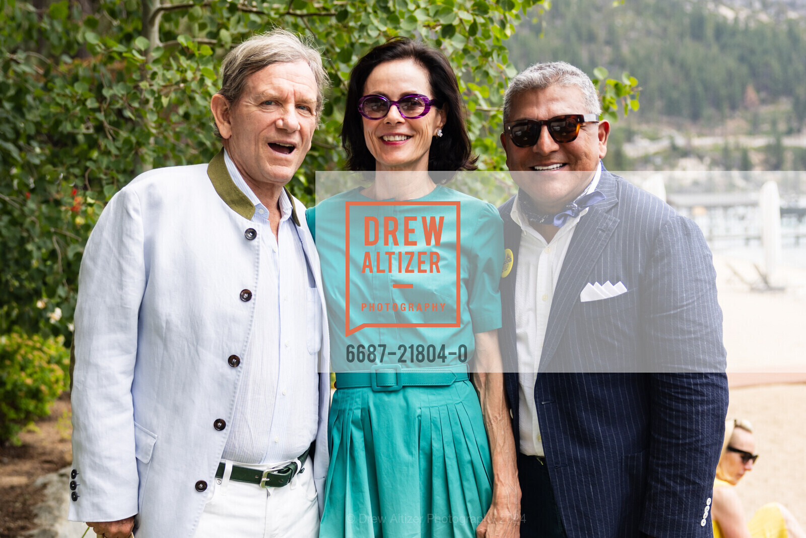 Joseph Tobin, Dede Tobin, Riccardo Benavides, Oscar de la Renta and Saks Fifth Avenue host Fashion Show benefitting The League to Save Lake Tahoe, Private Residence, August 4th, 2024, Photo #6687-21804-0 Joseph Tobin, Dede Tobin, Riccardo Benavides, Photo #6687-21804-0