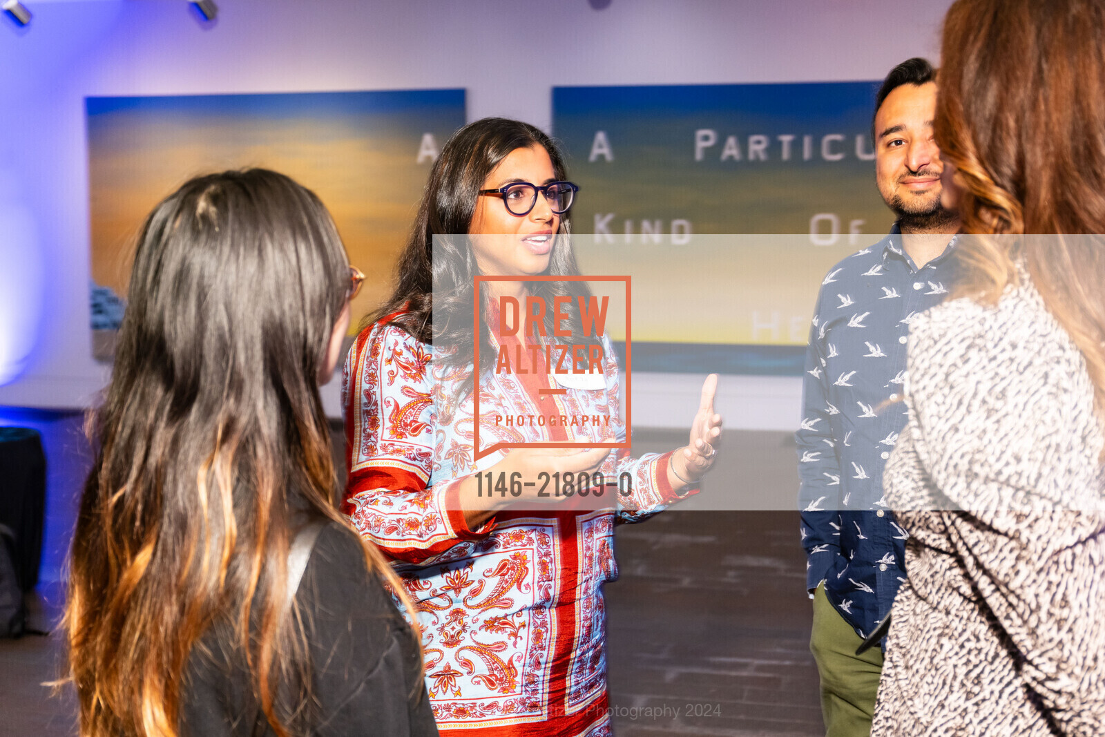 Ye-Bhit Hong, Rupy C Tut, Raj Tut, Wendi Norris, The deYoung hosts About Place: Bay Area Artists from the Svane Gift CSC Reception, de Young Museum. 50 Hagiwara Tea Garden Drive, San Francisco, California, 94118, United States, August 8th, 2024, Photo #1146-21809-0 Ye-Bhit Hong, Rupy C Tut, Raj Tut, Wendi Norris, Photo #1146-21809-0