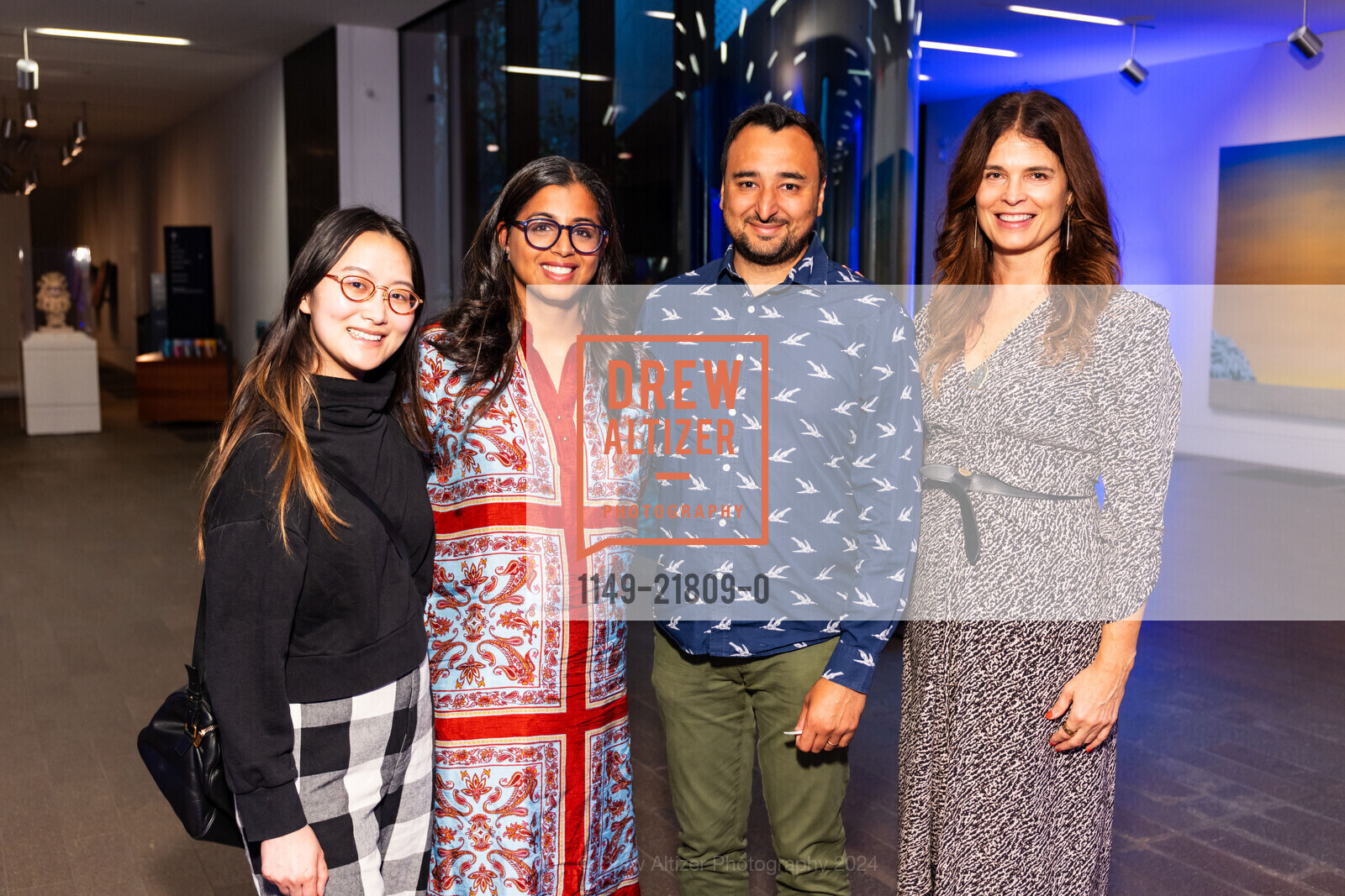 Ye-Bhit Hong, Rupy C Tut, Raj Tut, Wendi Norris, The deYoung hosts About Place: Bay Area Artists from the Svane Gift CSC Reception, de Young Museum. 50 Hagiwara Tea Garden Drive, San Francisco, California, 94118, United States, August 8th, 2024, Photo #1149-21809-0 Ye-Bhit Hong, Rupy C Tut, Raj Tut, Wendi Norris, Photo #1149-21809-0