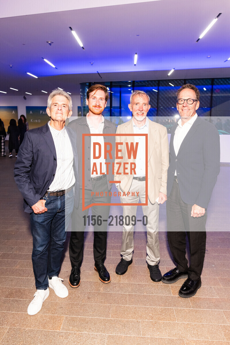 Jeffrey Fraenkel, Christian Whitworth, Gary Morgenroth, Alan Mark, The deYoung hosts About Place: Bay Area Artists from the Svane Gift CSC Reception, de Young Museum. 50 Hagiwara Tea Garden Drive, San Francisco, California, 94118, United States, August 8th, 2024, Photo #1156-21809-0 Jeffrey Fraenkel, Christian Whitworth, Gary Morgenroth, Alan Mark, Photo #1156-21809-0