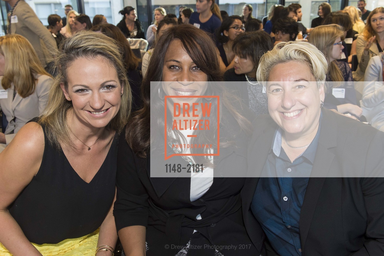 Christina Watson, Tasha Blakely, Christina Lozane, SF Chamber of Commerce WELL Kick-Off Event, LinkedIn. 222 2nd Street, May 10th, 2017, Photo #1148-2181 Christina Watson, Tasha Blakely, Christina Lozane, Photo #1148-2181