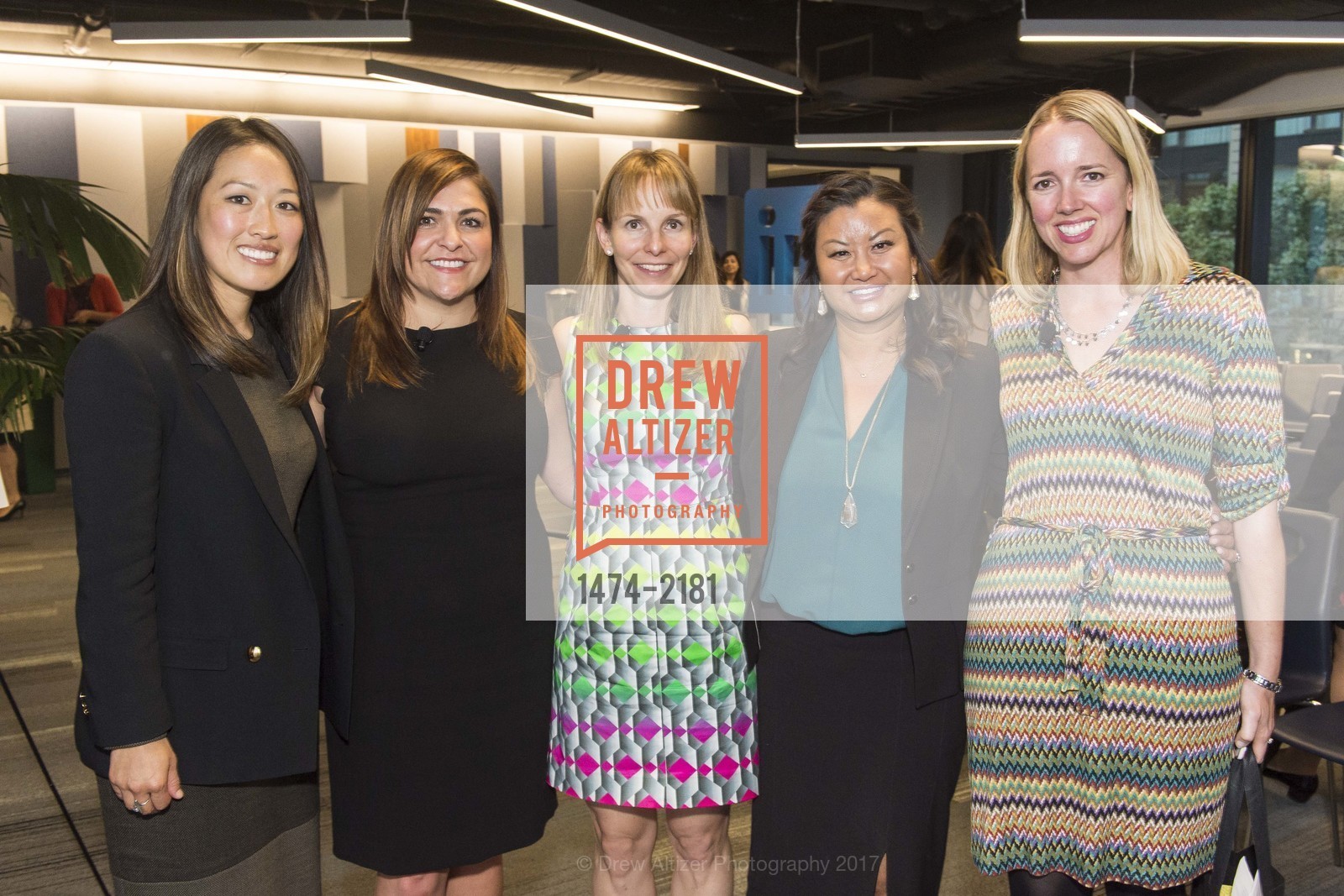Katy Tang, Erica Lockheimer, Heidi Zak, Tallia Hart, Heather Knight, SF Chamber of Commerce WELL Kick-Off Event, LinkedIn. 222 2nd Street, May 10th, 2017, Photo #1474-2181 Katy Tang, Erica Lockheimer, Heidi Zak, Tallia Hart, Heather Knight, Photo #1474-2181