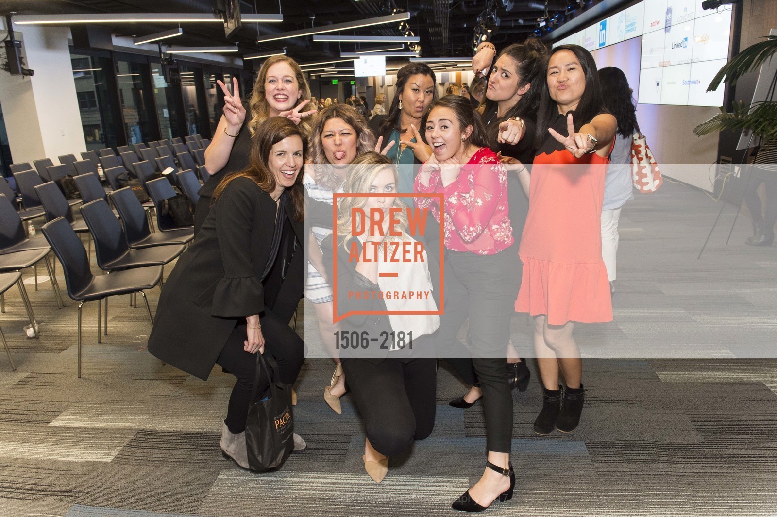 Juliana Bunim, Dianna Cavagnaro, Tallia Hart, Krystal Inman, SF Chamber of Commerce WELL Kick-Off Event, LinkedIn. 222 2nd Street, May 10th, 2017, Photo #1506-2181 Juliana Bunim, Dianna Cavagnaro, Tallia Hart, Krystal Inman, Photo #1506-2181