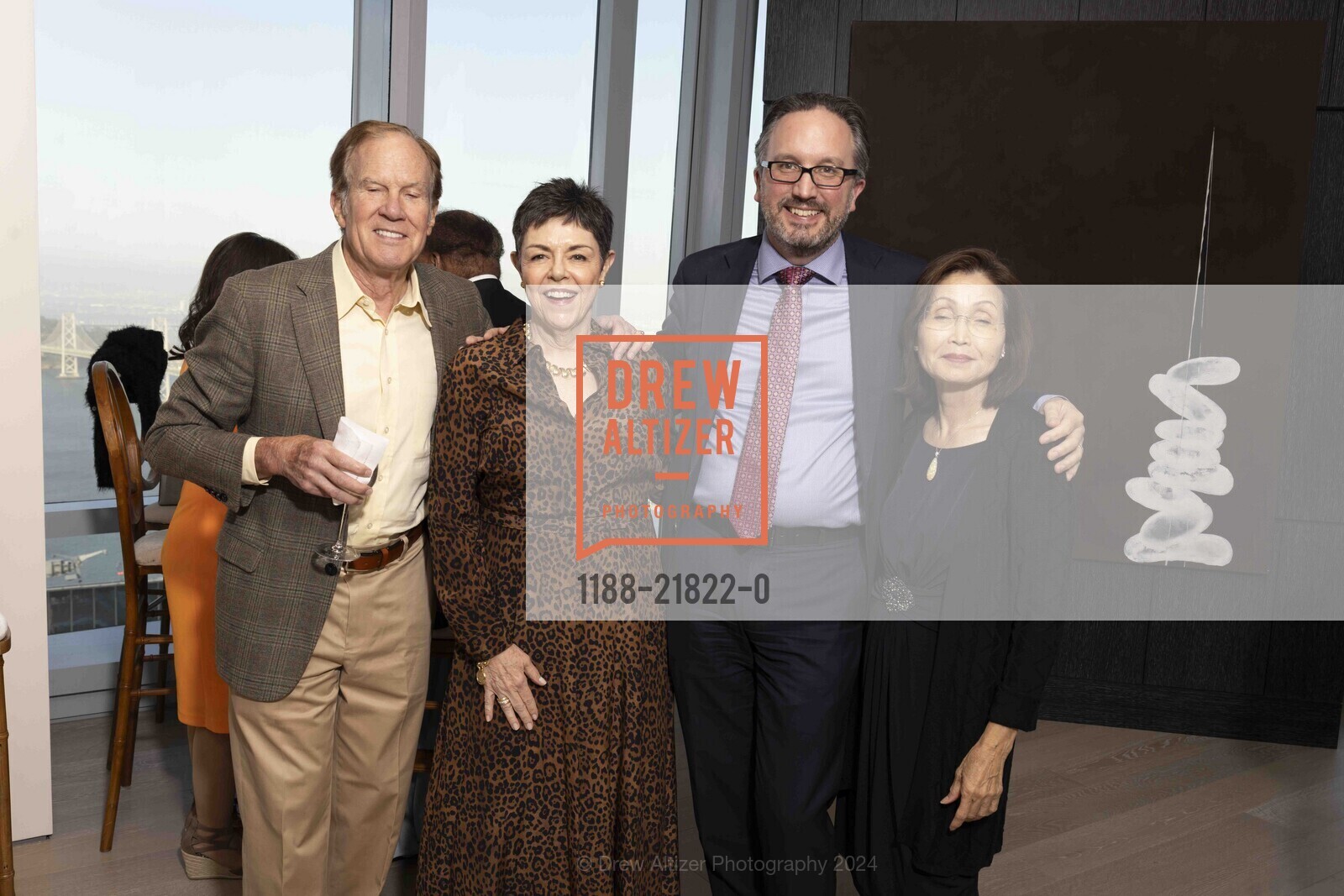 Jerome Dodson, Valerie Crane Dorfman, Matthew Shilvock, Thao Dodson, 181 Welcomes the San Francisco Opera 2024, 181 Fremont. 181 Fremont Street, August 29th, 2024, Photo #1188-21822-0 Jerome Dodson, Valerie Crane Dorfman, Matthew Shilvock, Thao Dodson, Photo #1188-21822-0