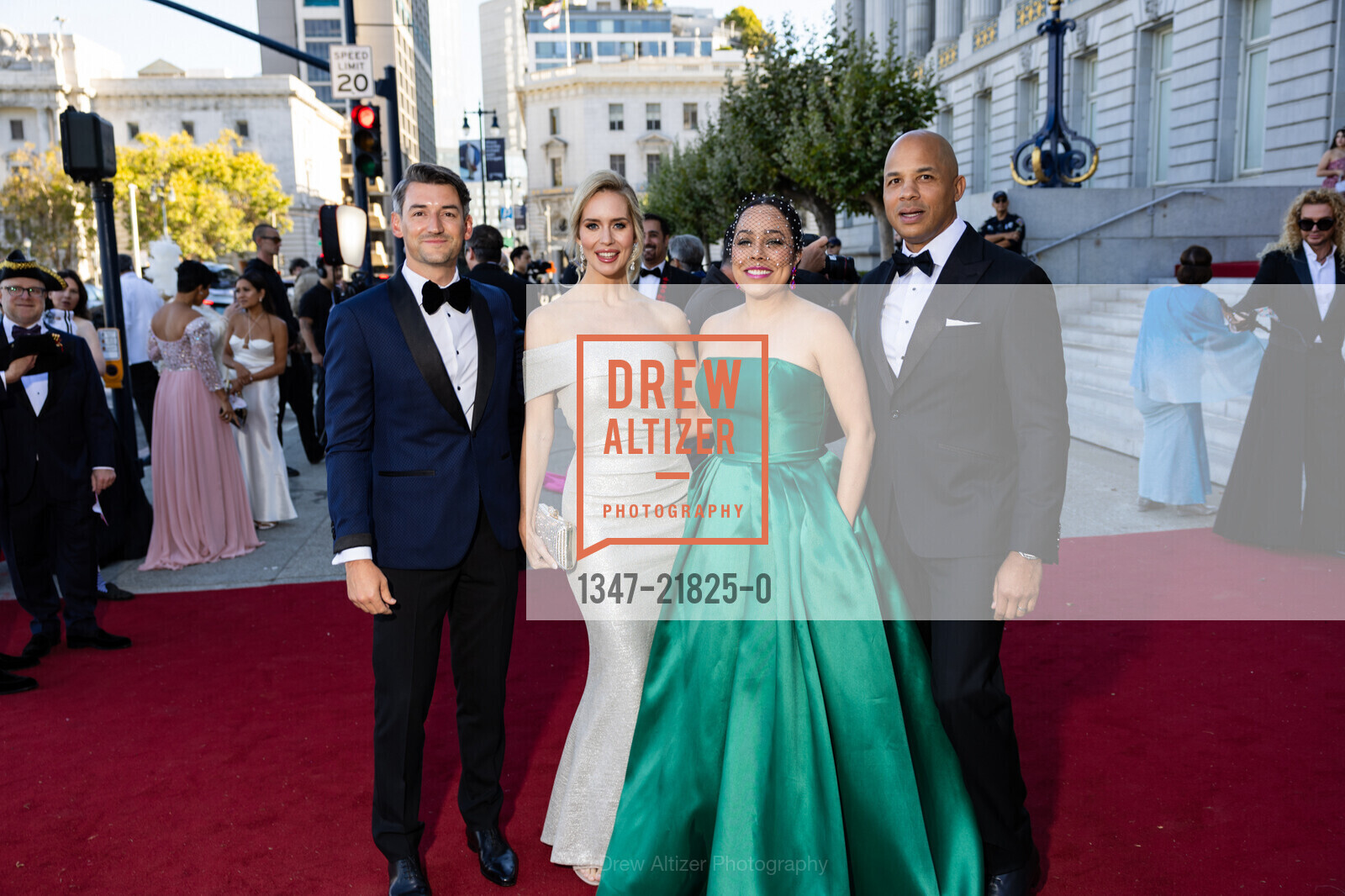 Blake McCall, Brittany Bruhl, Marisa Rodriguez, Sean Peake, San Francisco Opera's Masked Ball 2024, San Francisco Opera. 301 Van Ness Ave, Photo #1347-21825-0 Blake McCall, Brittany Bruhl, Marisa Rodriguez, Sean Peake, Photo #1347-21825-0