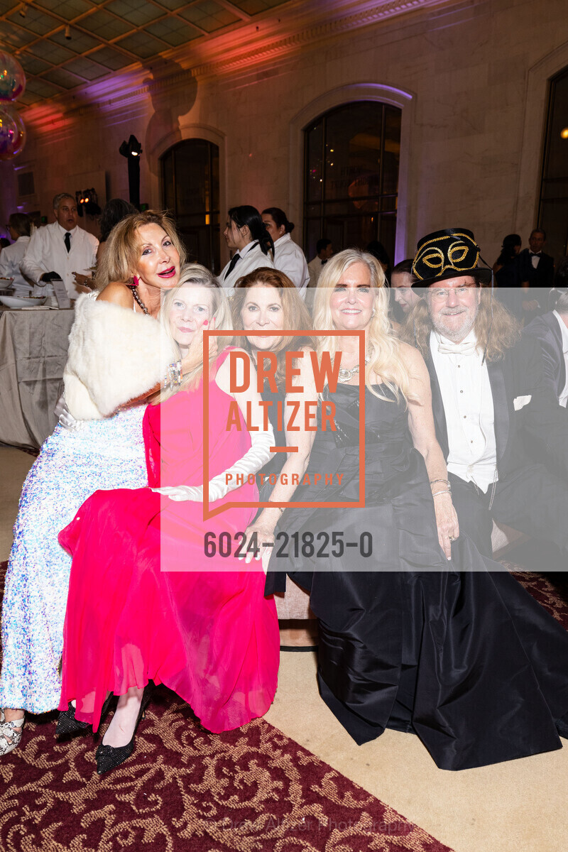 Gina Tordjman, Lisa Dawn Nilsson, Patricia Ferrin Loucks, Jeffrey Ricker, San Francisco Opera's Masked Ball 2024, San Francisco Opera. 301 Van Ness Ave, Photo #6024-21825-0 Gina Tordjman, Lisa Dawn Nilsson, Patricia Ferrin Loucks, Jeffrey Ricker, Photo #6024-21825-0