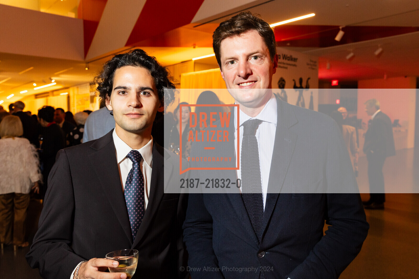 Dillon Srivastava, Stephen Sherrill, SF MOMA’s 2024 Director's Dinner with Sarah Sze, SF MOMA. Third and New Montgomery Street, September 11th, 2024, Photo #2187-21832-0 Dillon Srivastava, Stephen Sherrill, Photo #2187-21832-0
