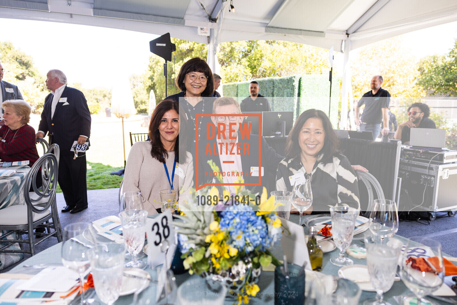 Lisa Burris, Eda Anguiano, Robert Roe, Arleen Agricola, Mills-Peninsula Hospital Foundation’s 21st Annual Women’s Luncheon & Lecture 2024, Kohl Mansion. 2750 Adeline Drive, September 19th, 2024, Photo #1089-21841-0 Lisa Burris, Eda Anguiano, Robert Roe, Arleen Agricola, Photo #1089-21841-0