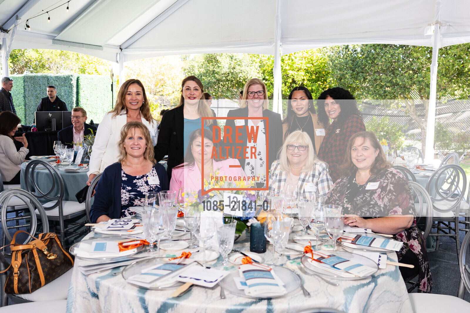 May Abrigonde, Holly Viafi, Stacy Coulter, Mary Agrepa, Nicky Jarrett, Karen van Harten, Sandra Piedra, Christina Sullivan, Mills-Peninsula Hospital Foundation’s 21st Annual Women’s Luncheon & Lecture 2024, Kohl Mansion. 2750 Adeline Drive, September 19th, 2024, Photo #1085-21841-0 May Abrigonde, Holly Viafi, Stacy Coulter, Mary Agrepa, Nicky Jarrett, Karen van Harten, Sandra Piedra, Christina Sullivan, Photo #1085-21841-0