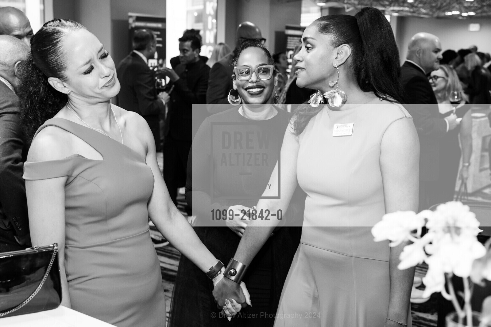 Brooke Jenkins, Monifa Willis, Shakirah Simley, Bloom Ball: Booker T. Washington Community Service Center, Hotel Nikko San Francisco. 222 Mason St, September 19th, 2024, Photo #1099-21842-0 Brooke Jenkins, Monifa Willis, Shakirah Simley, Photo #1099-21842-0