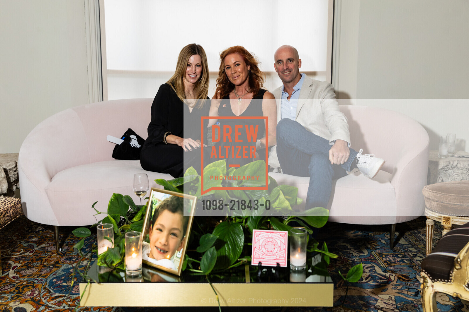 Kristine Boeding, Elisa Donovan, Charles Bigelow, Pierce's Pledge 2nd Annual FUNraiser, St. Joseph's Art Society. 1401 Howard St, September 19th, 2024, Photo #1098-21843-0 Kristine Boeding, Elisa Donovan, Charles Bigelow, Photo #1098-21843-0