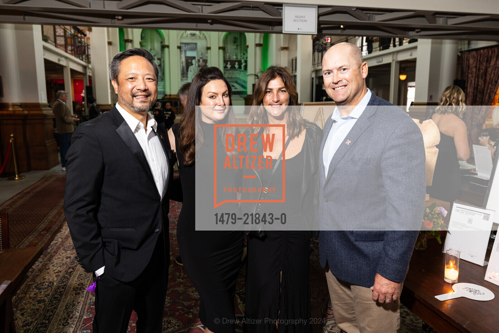 Scott Hugh, Margaret Hu, Bonnie Zaleski, Michael Sheehan, Pierce's Pledge 2nd Annual FUNraiser, St. Joseph's Art Society. 1401 Howard St, September 19th, 2024, Photo #1479-21843-0 Scott Hugh, Margaret Hu, Bonnie Zaleski, Michael Sheehan, Photo #1479-21843-0