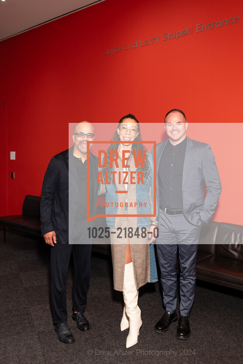 Jeffrey Wright, Amy Sherald, Chris Bedford, Intermedia: Dialogues Across Disciplines at SFMOMA 2024, San Francisco Museum of Modern Art. 151 Third Street, September 24th, 2024, Photo #1025-21848-0 Jeffrey Wright, Amy Sherald, Chris Bedford, Photo #1025-21848-0