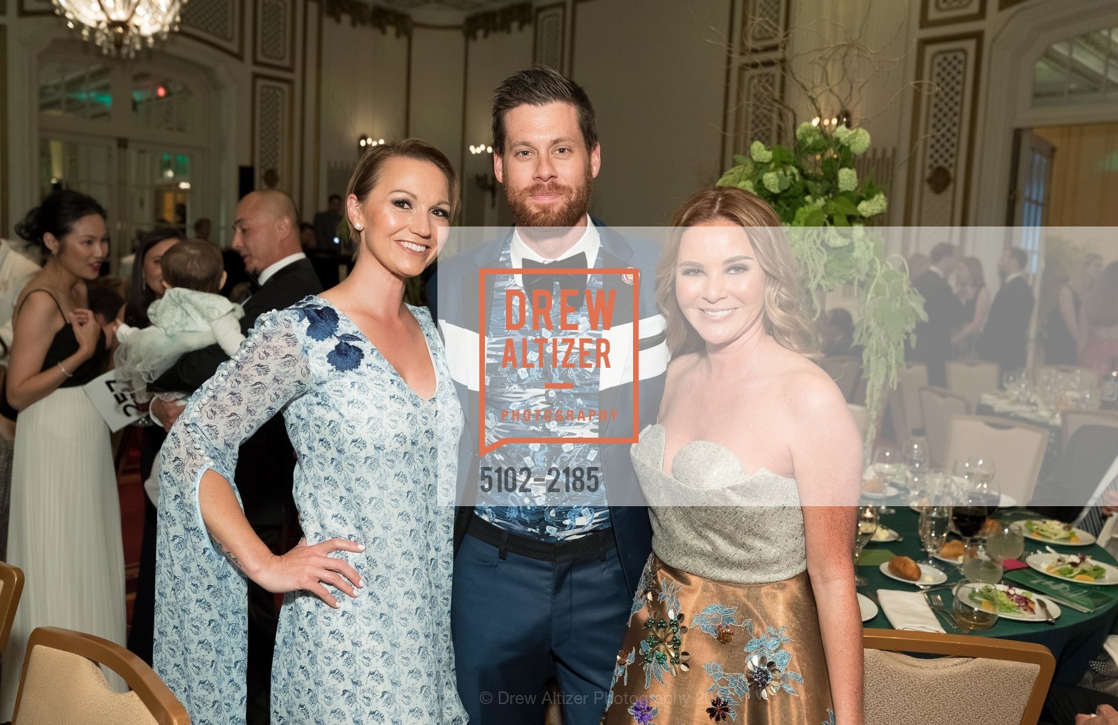 Bre Johnson, Nathan Johnson, Judy Davies, 20th Annual Raphael House Gala 2017 "There's No Place Like Home", Palace Hotel. 2 New Montgomery, San Francisco, May 13th, 2017, Photo #5102-2185 Bre Johnson, Nathan Johnson, Judy Davies, Photo #5102-2185