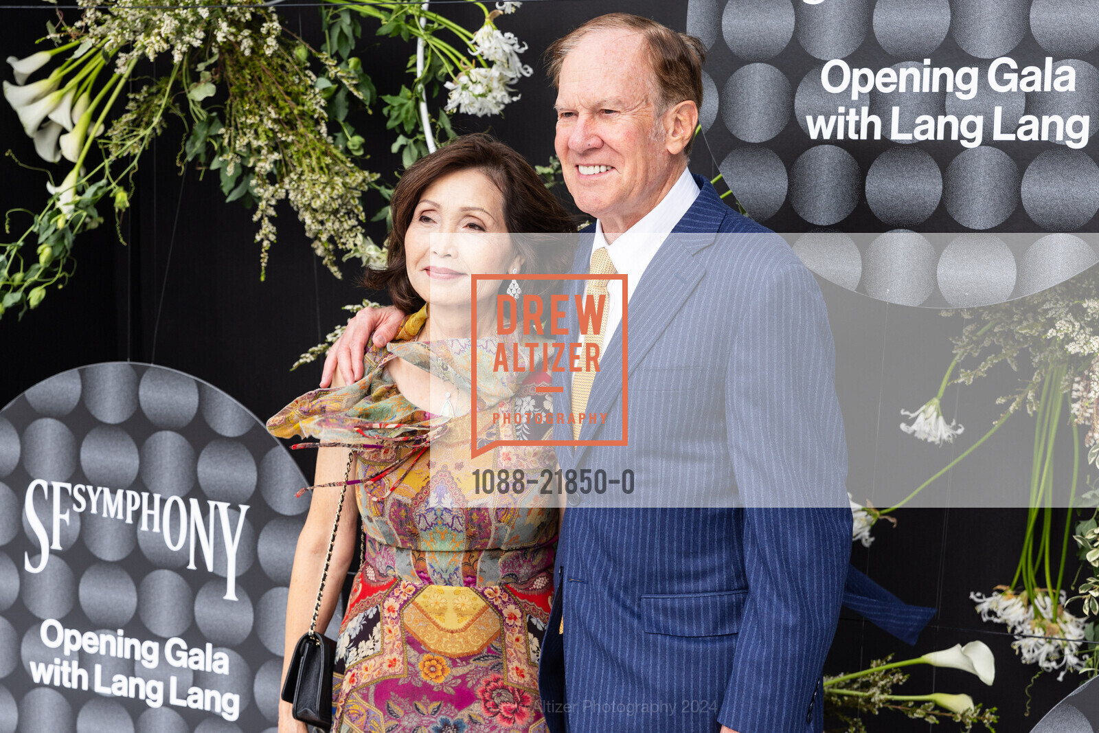Thao Dodson, Jerome Dodson, San Francisco Symphony's 2024 Gala and Concert, Davies Symphony Hall and Zellerbach Rehearsal Hall. 270 Hayes Street, September 25th, 2024, Photo #1088-21850-0 Thao Dodson, Jerome Dodson, Photo #1088-21850-0