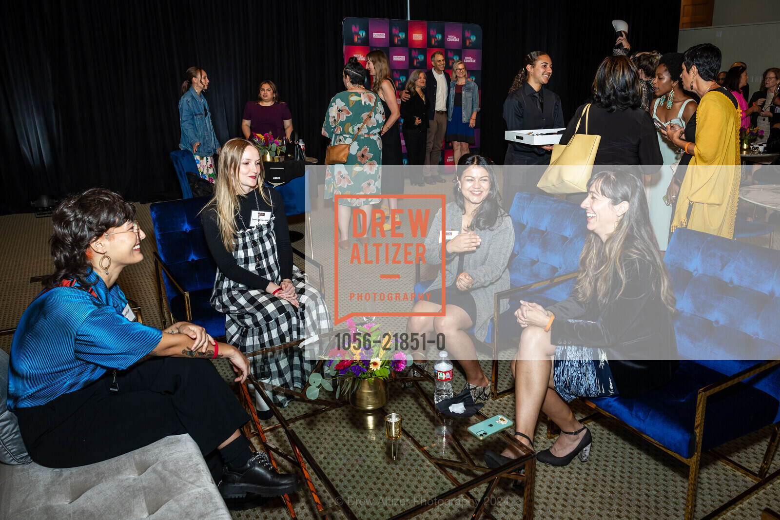 Emma Goldhoff, Megha Rimal, Anisa Ali, NIGHT OF COURAGE 2024 hosted by Futures Without Violence, Presidio Theatre. 2340 Chestnut St, September 25th, 2024, Photo #1056-21851-0 Emma Goldhoff, Megha Rimal, Anisa Ali, Photo #1056-21851-0